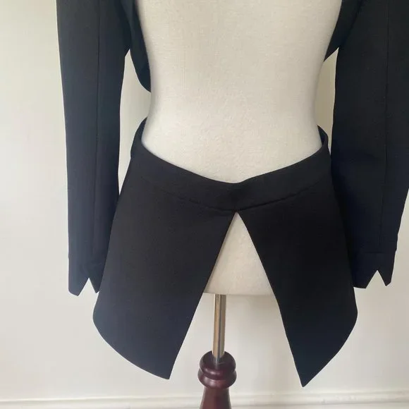 Misha Collection Open Back Jacket Blazer Black - Picture 9 of 11